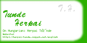 tunde herpai business card